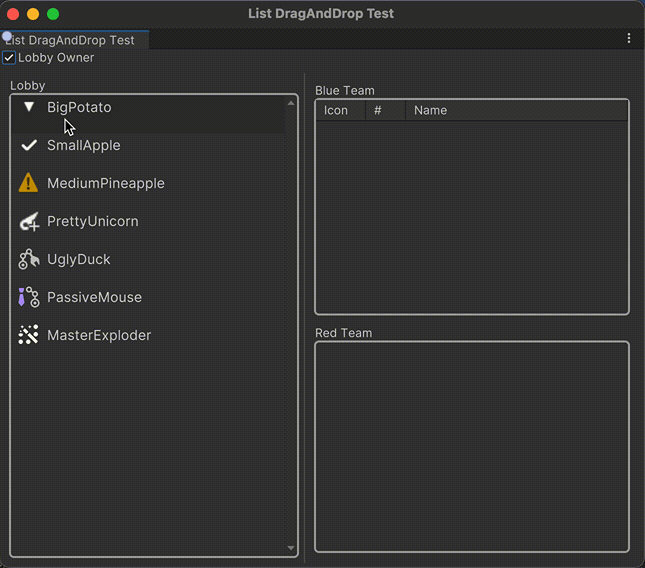 Java low-code drag-and-drop interface - Unity - Manual: Create a drag-and-drop list and tree views between ...