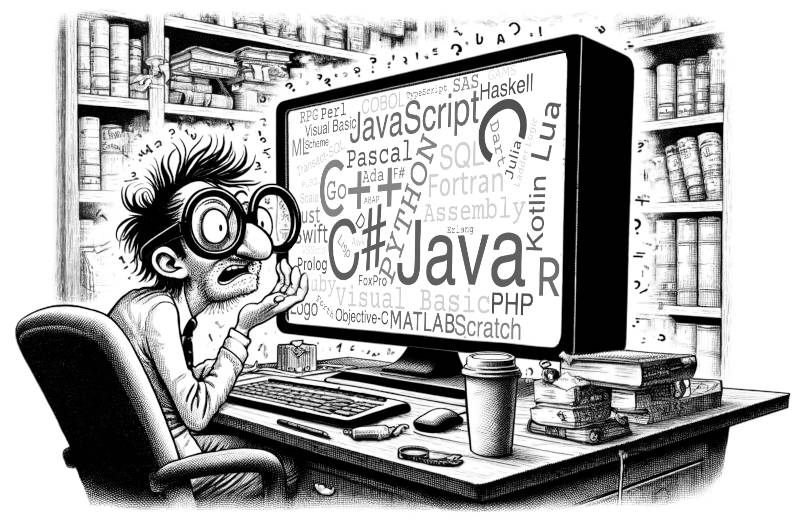Java programming code on screen - Developer python, java script, html, css source code on monitor ...