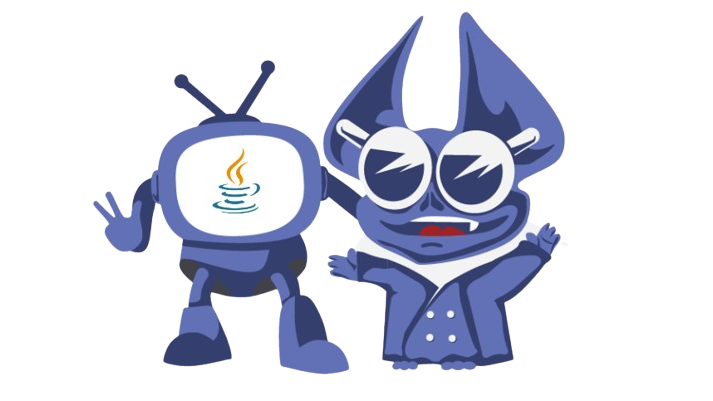 AI robot with Java logo - 25 Reasons Why Financial Enterprise Companies Use Java - Digma