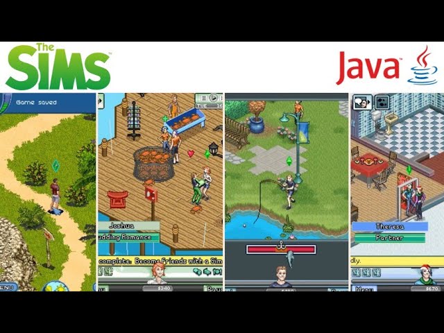 Java ME on old mobile phone - The Sims Games for Java Mobile - YouTube