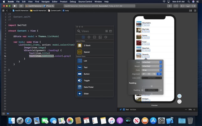 Xcode interface - Xcode | Updates. Features, Languages